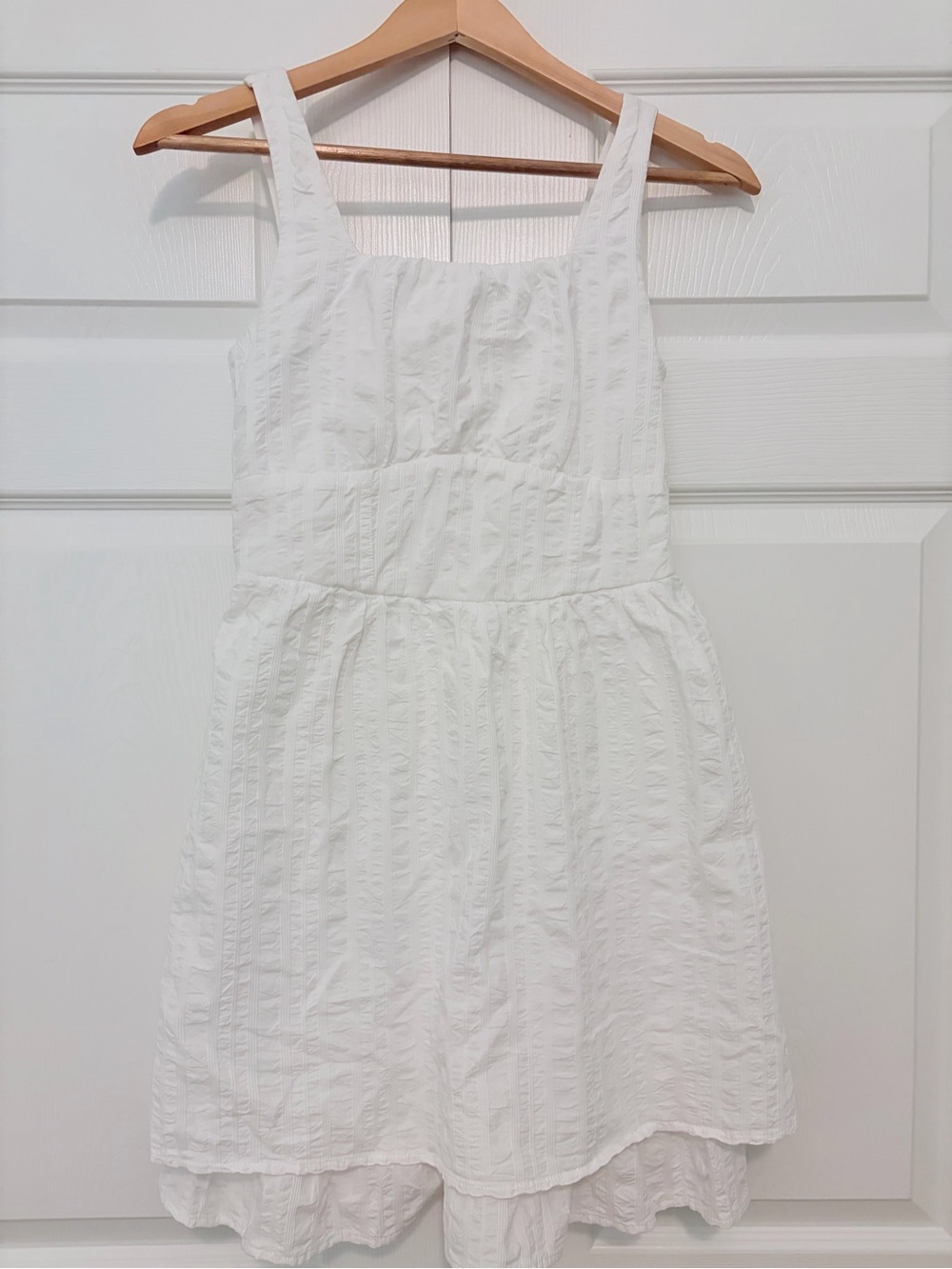 Art Class White Tank Smocked Girls Dress